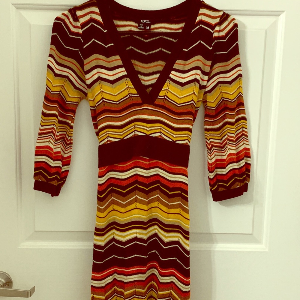 Multicolored knit dress